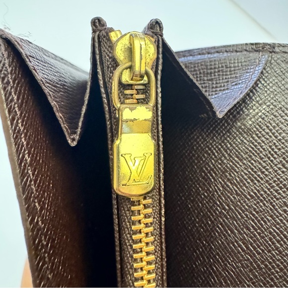Authentic Louis Vuitton Sarah Wallet Brown Damier Eben. CA0030. Spain (2000) - Picture 11 of 13